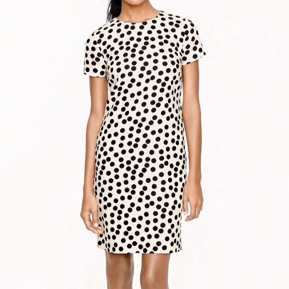 J. Crew Dresses & Skirts - J.Crew Scattered Dot Shift Dress Sz 4 EUC